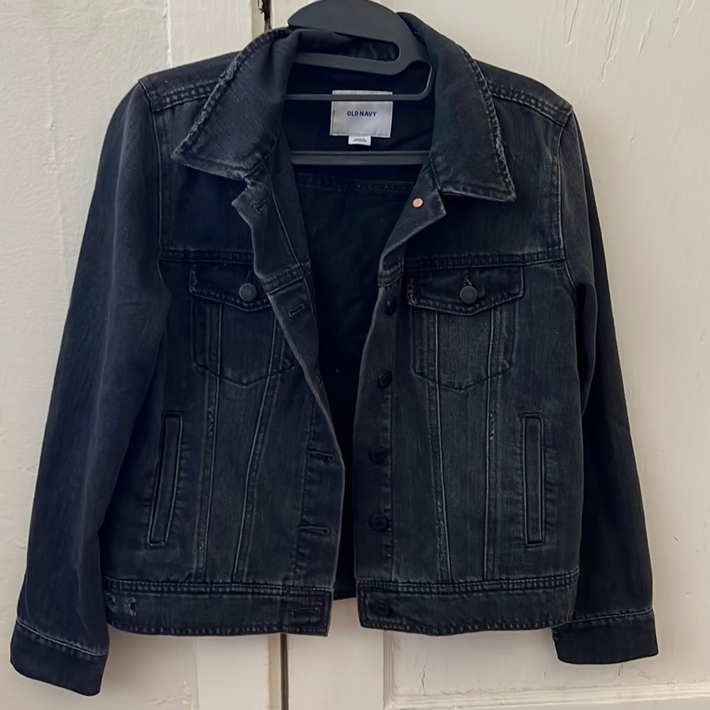 Black jean jacket